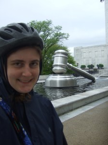 Going on a bike ride around Columbus, Ohio happened to bring me to the World's Largest Gavel!