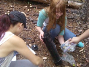 The only "souvenirs" my friends and I have from this hike are the photos we took and the trinkets we traded in the geocaches.