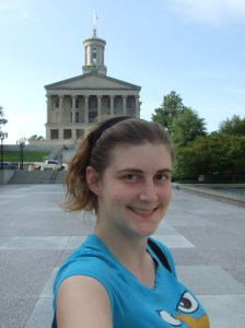 In front of the Tennessee Capitol Building in Nashville