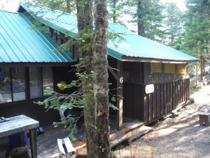 Our humble abode for two nights: no electricity, plumbing, or cell service!