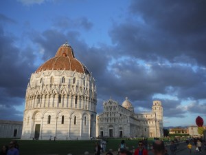 Pisa Baptistery Church Tower 