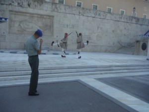 Greece Tomb of the Unknown Soldier Guards Athens