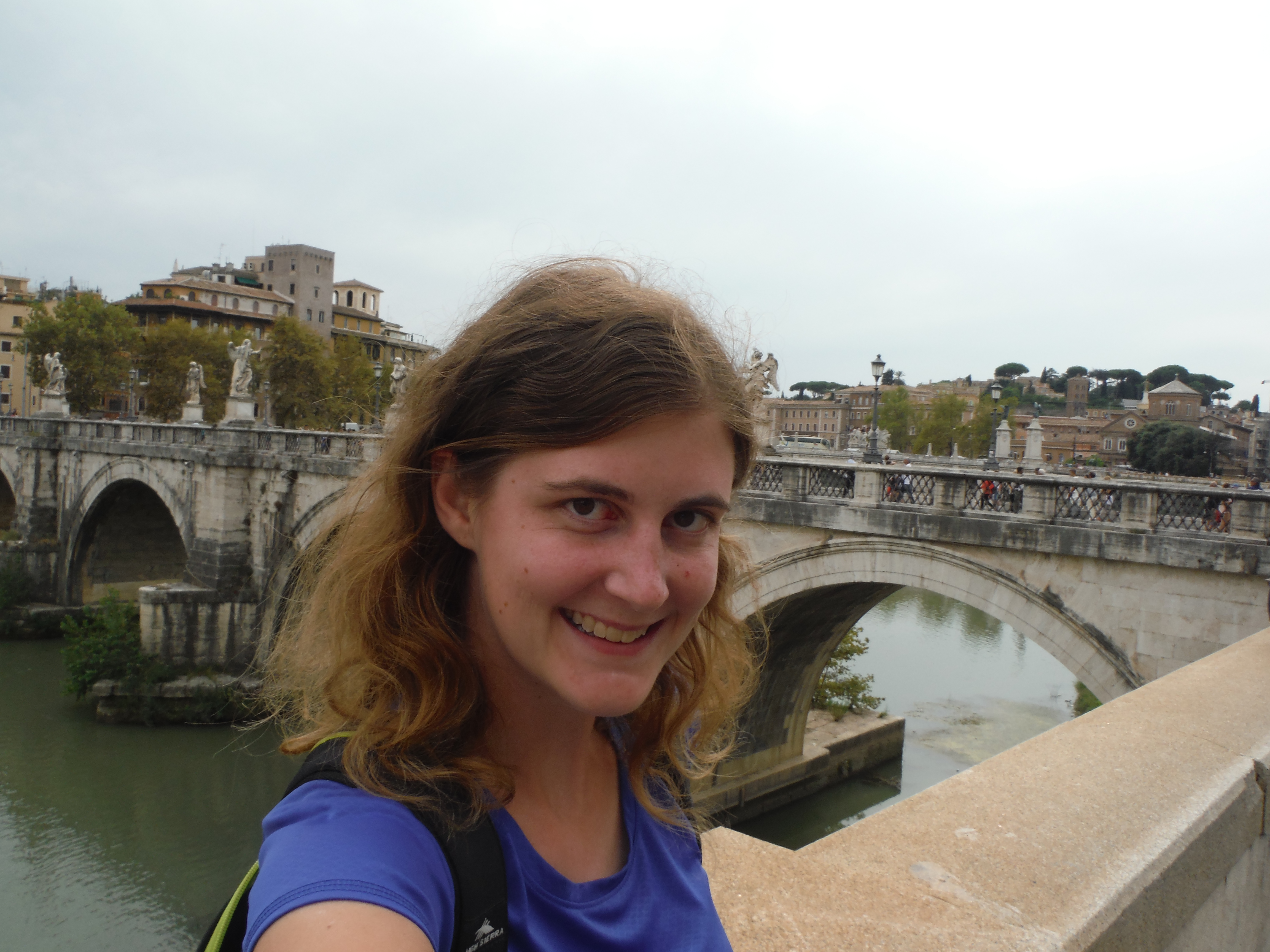 Walking by Tiber River, Rome, Italy